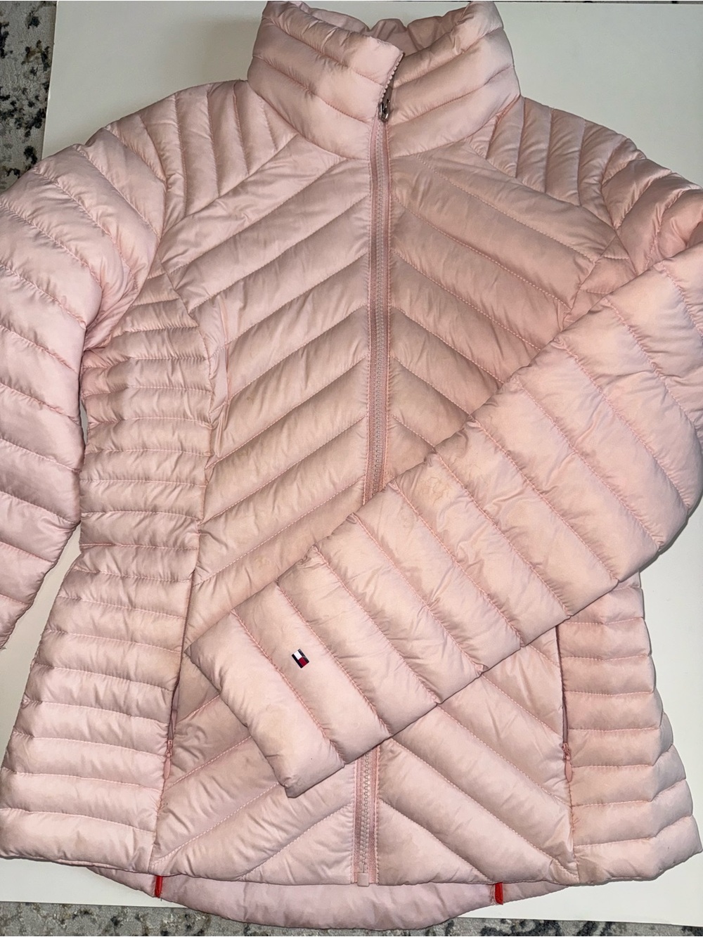 Tommy Hilfiger Light Pink Packable Quilted Jacket